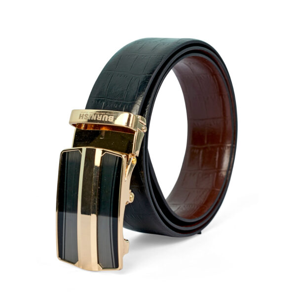 Premium Reversible Croco Design Belt for Men with Automatic Golden Buckle